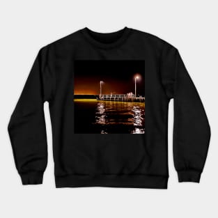 Fishing on a pier Crewneck Sweatshirt